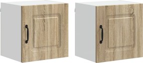 vidaXL Πάνελ πλυντηρίου πιάτων Kalmar 2 pcs Δρύς Sonoma