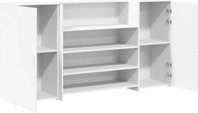 vidaXL Γραφείο Υποδοχής Λευκό 200x50x103,5 εκ. από Τεχνητό Ξύλο