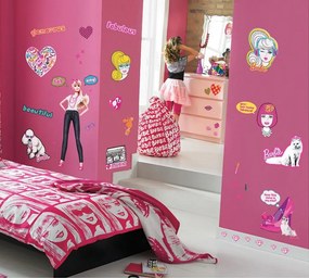 Παιδικά αυτοκόλλητα τοίχου FunToSee Barbie Decor Kit (50 Room Stickers)