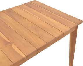 Τραπέζι Ory pakoworld teak ξύλο σε φυσική απόχρωση 160x80x75εκ