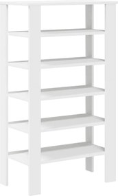 vidaXL Παπουτσοθήκη Λευκή 61x32x105 εκ. από Επεξεργασμένο Ξύλο