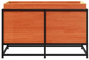 vidaXL Ζαρντινιέρα Καφέ Κεριού 80x40x50 εκ. από Μασίφ Ξύλο Πεύκου