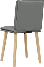 vidaXL Καρέκλες Τραπεζαρίας 2 τεμ Σκ. Γκρι Υφασμάτινες
