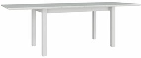 Τραπέζι Victorville 112, Άσπρο, 76x90x160cm, 56 kg, Επιμήκυνση, Φυσικό ξύλο καπλαμά, Ξύλο, Μερικώς συναρμολογημένο, Ξύλο: Οξιά | Epipla1.gr