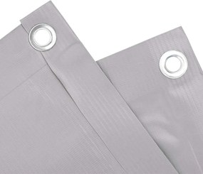 vidaXL Περίφραξη Μπαλκονιού Προστατευτική Γκρι 700x75 εκ. από PVC