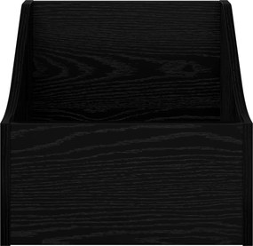 vidaXL Κουτί LP 2 τμχ. Μαύρη Δρυς 37 x 33 x 32 εκ. Επεξεργασμένο Ξύλο