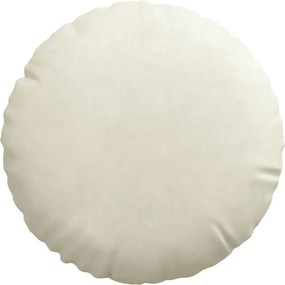 vidaXL Μαξιλάρια καθισμάτων 2 pcs Βελούδο Κρεμ Ø30 x 13 εκ