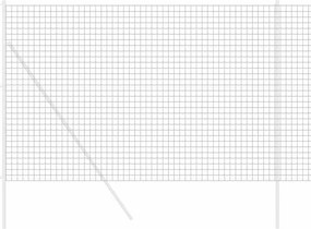 vidaXL Φράχτης Εuro Γκρι 1,6 x 10 m Σίδηρος με επικάλυψη PVC