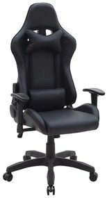 Office Gaming chair Hartley PU black 67x57x139 εκ.