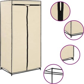 vidaXL Ντουλάπες 2 τεμ. Κρεμ 75x50x160 εκ.