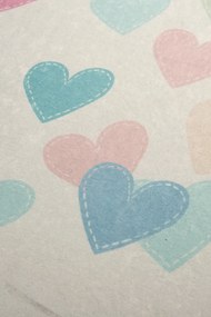 Carpet (140 x 190) Hearts Multicolor