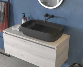 Karag Space 100 Ice Oak  MDF - Σετ Επίπλου Μπάνιου