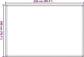 vidaXL Χαλί Σκηνής Ανθρακί / Λευκό 250 x 200 εκ.