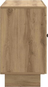 vidaXL Πλαϊνό γραφείο με συρτάρι Artisan Δρυς 89 x 34,5 x 60 εκ.