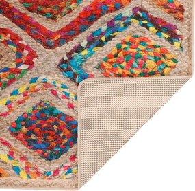 vidaXL Χαλί Πλενόμενο Αντιολισθητικό Πολύχρωμο 190x300 εκ.