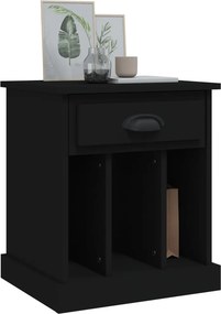 vidaXL Κομοδίνο Μαύρο 43x36x50 εκ.