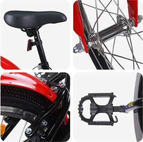 vidaXL Παιδικό Ποδήλατο 18 ίντσες για 5-7 ετών Μπλε Λευκό