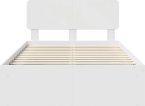 vidaXL Σκελετός Κρεβατιού Λευκό 120 x 190 cm Στερεά ξυλεία πεύκου