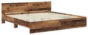 vidaXL Σκελετός Κρεβατιού Παλιό Ξύλο 180 x 200 cm Επεξεργασμένο ξύλο