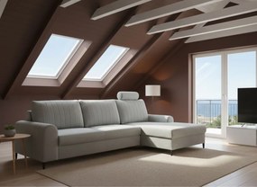 Γωνιακός καναπές Monte-Gkri-Deksia