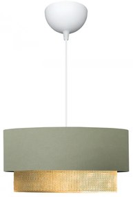 Φωτιστικό οροφής Lucifer Megapap E27 υφασμάτινο μονόφωτο χρώμα παστέλ πράσινο 30x15x70εκ.