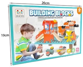 Ze jia toys Παιδικά τουβλάκια παζλ - Building blocks-56030-6585