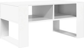 vidaXL Τραπεζάκι σαλονιού Λευκό 92 x 53 x 45 εκ. Επεξεργασμένο ξύλο