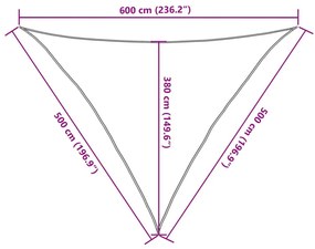 Πανί Σκίασης Μπεζ 5 x 5 x 6 μ. από HDPE 160 γρ./μ² - Μπεζ