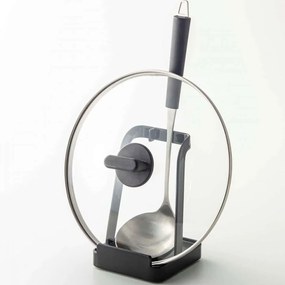 Βάση Για Κουτάλες Και Καπάκια YMZK2249 10x10x15cm Black Yamazaki Ατσάλι