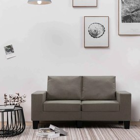 vidaXL Καναπές Taupe Διθέσιοι ύφασμα