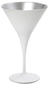 Ποτήρι Maya Martini Κωνικό Mat 10 Rab319K6 5Χ17 5cm White-Silver Espiel Γυαλί