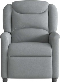 vidaXL Πολυθρόνα Ανακλινόμενη Ανοιχτό Γκρι Υφασμάτινη