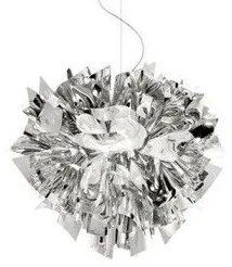 Κρεμαστό Φωτιστικό Οροφής 2xΕ27 Φ42 cm Veli Slamp VELSS00SLV01T00000EU Ασημί