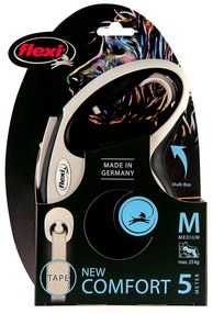 Λουρί Σκύλου Flexi NEW COMFORT 8 m Μαύρο Μέγεθος L
