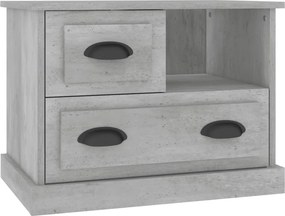 vidaXL Κομοδίνα Γκρι Σκυροδέματος 60x39x45 εκ.