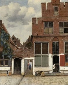 Jan (1632-75) Vermeer - Εκτύπωση έργου τέχνης View of Houses in Delft, known as 'The Little Street', (35 x 40 cm)