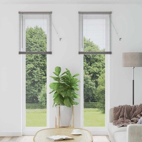 vidaXL Ρολό Παραθύρου με κουρτίνες Άλλο Ασημί 80 x 130 εκ Αλουμίνιο