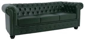 ΚΑΝΑΠΕΣ 3ΘΕΣΙΟΣ T.CHESTERFIELD  ΤΕΧΝΟΔΕΡΜΑ ΚΥΠΑΡΙΣΣΙ 208x90x73 εκ.