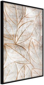 Αφίσα - Copper Leaves - 20x30 - Μαύρο - Χωρίς πασπαρτού