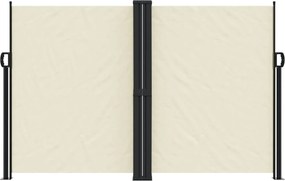 vidaXL Σκίαστρο Πλαϊνό Συρόμενο Κρεμ 160 x 600 εκ.