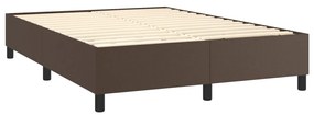 ΠΛΑΙΣΙΟ ΚΡΕΒΑΤΙΟΥ BOXSPRING ΚΑΦΕ 140X200 ΕΚ. ΣΥΝΘΕΤΙΚΟ ΔΕΡΜΑ 3121050