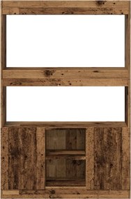 vidaXL Ντουλάπι Όψη Παλαιού Ξύλου 92x33x140 εκ. Επεξεργασμένο Ξύλο