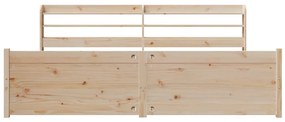 vidaXL Πλαίσιο Κρεβατιού με Κεφαλάρι 180x200 εκ. από Μασίφ Ξύλο Πεύκου