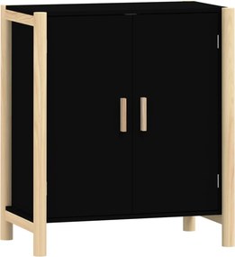 vidaXL Ντουλάπι Μαύρο 62 x 38 x 70 εκ. από Επεξεργασμένο Ξύλο