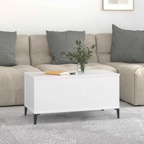 vidaXL Τραπεζάκι Σαλονιού Λευκό 90x44,5x45 εκ. από Επεξεργασμένο Ξύλο