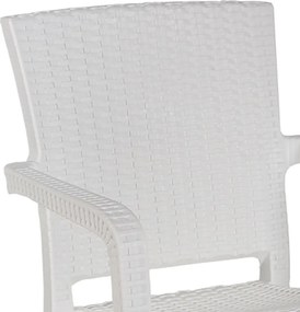 Πολυθρόνα Halcyon pakoworld PP λευκό