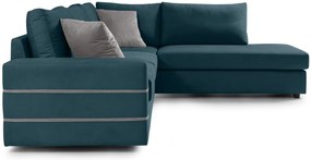 Γωνιακός καναπές Holmes-Petrol-Δεξιά