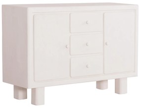 ΜΠΟΥΦΕΣ ΣΕΙΡΑ SANTORINI HM18048 MDF ΣΕ ΥΠΟΛΕΥΚΟ ΧΡΩΜΑ-3 ΣΥΡΤΑΡΙΑ &amp; 2 ΠΟΡΤΕΣ 120x38x80Υεκ. (1 Τεμμάχια)