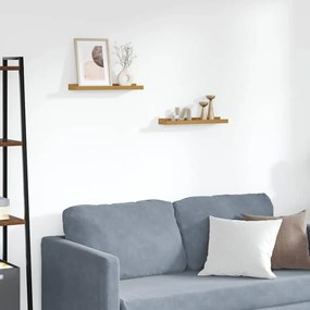 vidaXL Ράφι Τοίχου Επιτοίχιο 2 pcs Μπεζ 40 x 9 x 3 cm