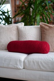 Διακοσμητικό Μαξιλάρι Κόκκινο TEDDY ROLLER 50x14x14